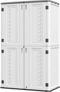HOMSPARK Storage Shed Weather Resistance, Outdoor Storage Cabinet by HOMSPARK