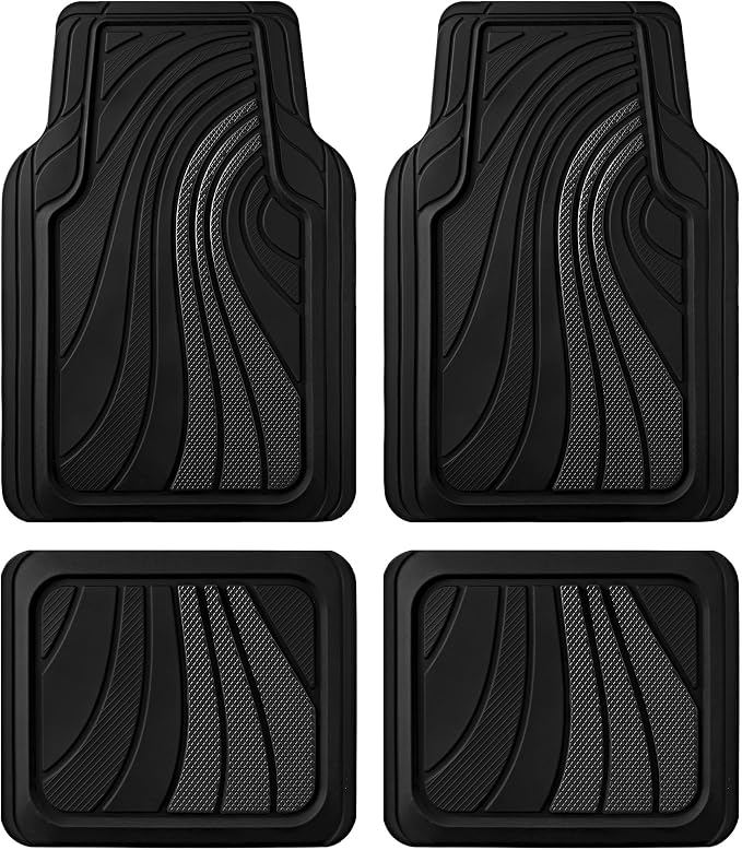 Road Comforts Car Floor Mats Full Set – Front & Rear Car Floor Mats by RoadComforts