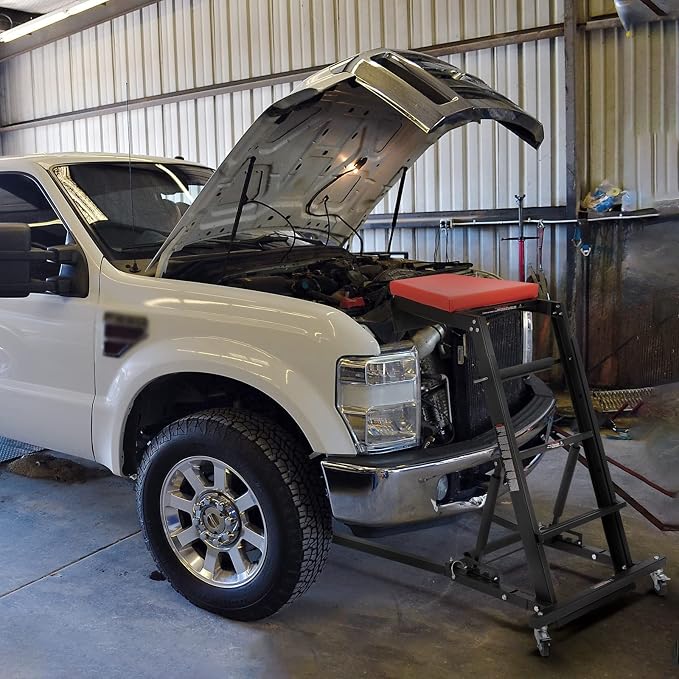 BUNKER INDUST Automotive Engine High Top Creeper Workstation Shop Mechanic | - Image 8