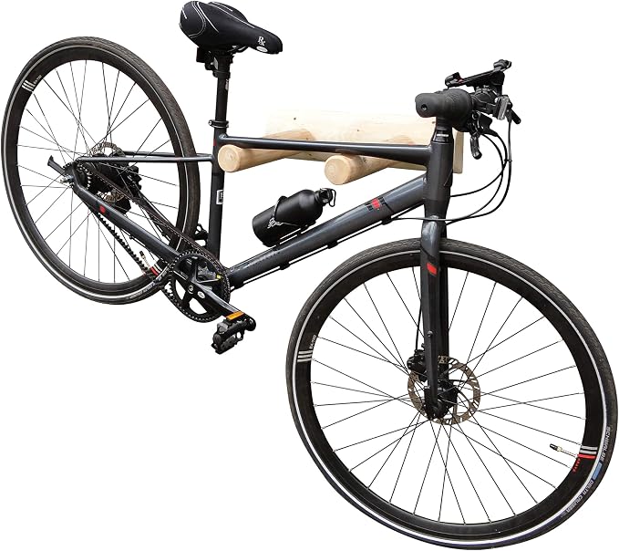 1-Place Wall-Mounted Bike Log Rack, Road Bike Wall Mount Hook, Bicycle Hangers - Image 5