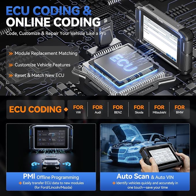 Bidirectional Scan Tool VDIAGTOOL VD70S, 2025 Wireless OBD2 Scanner Diagnostic - Image 7