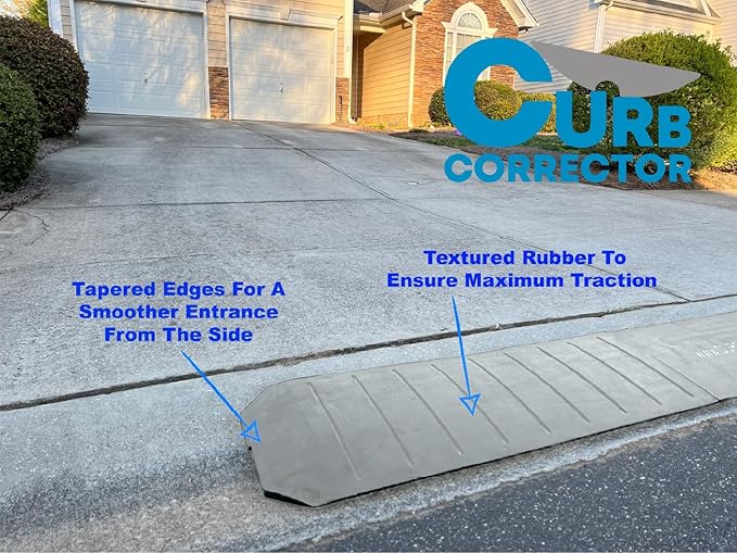 – Gray Color – Driveway Curb Ramps – Low Profile Car Ramps – 3 Piece Expandable - Image 2