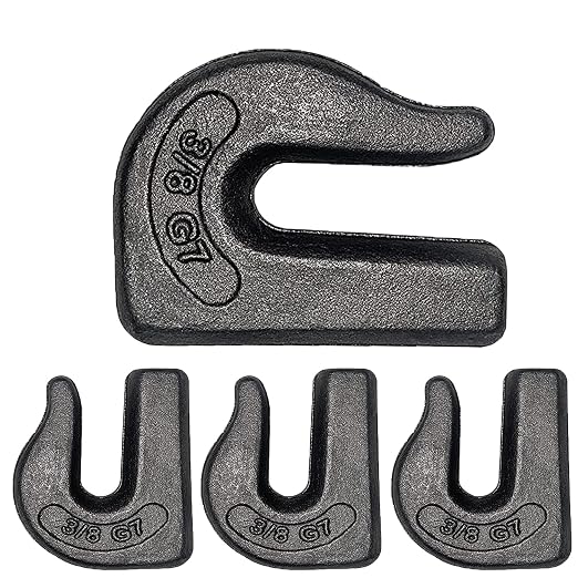 3/8 inch Weld On Grab Hooks, G70 Tractor Bucket Hooks Great by Yision