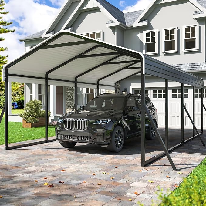 Carport 12x20 FT Heavy Duty Carports Canopy by DAUSOLA