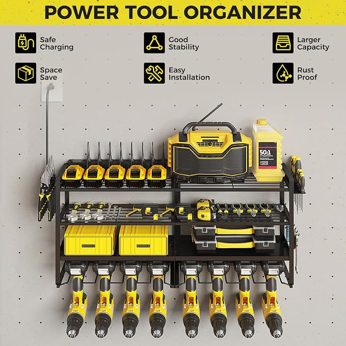 3 Pack Power Tool Organizer Wall Mount - Image 2