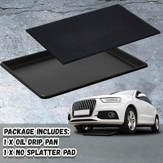 Uiifan 1 Set 27'' x 20''x 1.4'' Oil Drain Drip Pan - Image 4