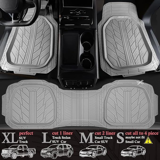 CAR PASS Deep Dish Rubber Floor Mats - Image 4