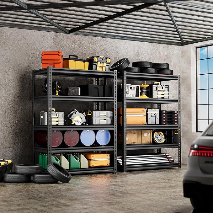 5-Tier 35" W X 18" D X 72" H Garage Shelving 2500LBS Heavy Duty Shelving - Image 2