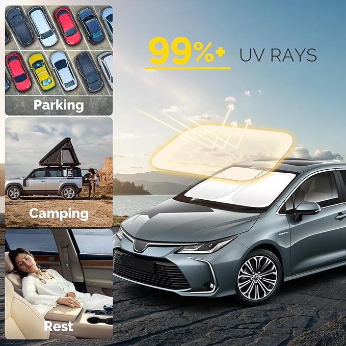 Car Windshield Sun Shade Compatible - Image 2