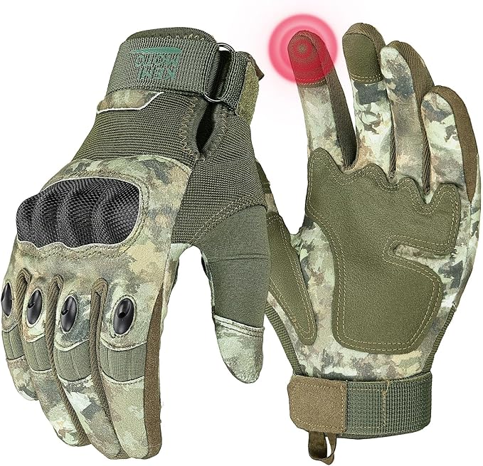 KEMIMOTO Tactical Gloves for Men, Touchscreen Motorcycle Gloves by kemimoto