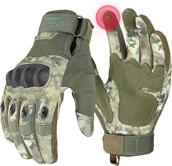 KEMIMOTO Tactical Gloves for Men, Touchscreen Motorcycle Gloves by kemimoto