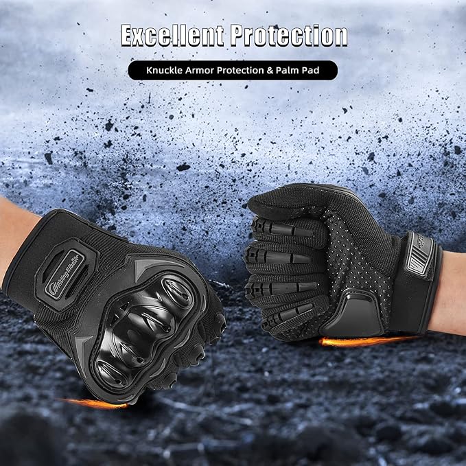 Motorcycle Gloves for Men and Women Full Finger Touchscreen Mountain Dirt Bike - Image 4