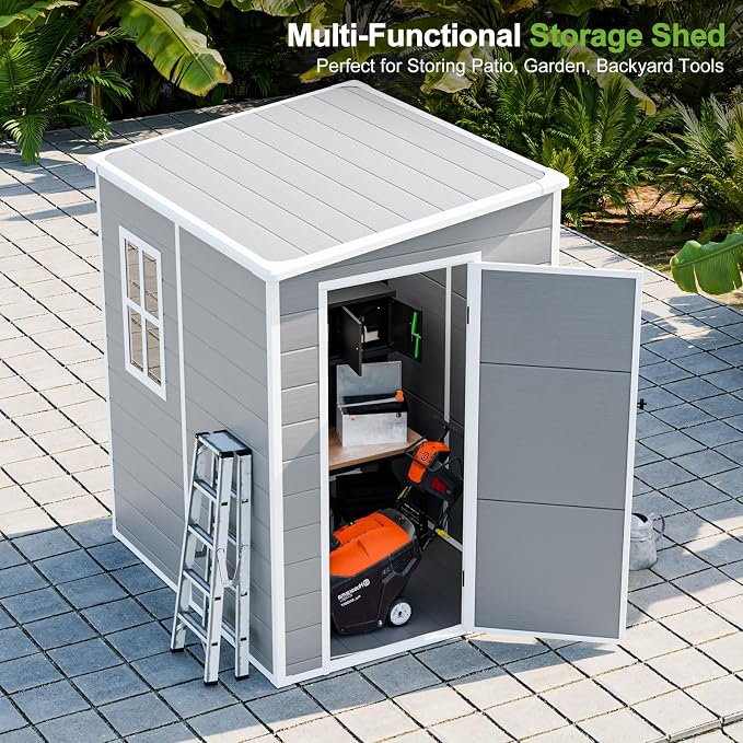 5x4 Shed Resin Outdoor Storage - Image 2
