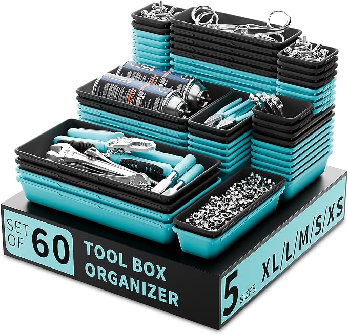 Tool Box Organizer Tray, Toolbox Desk Drawer Organizer, Tool Box Tray, Toolbox by FLYVOLE