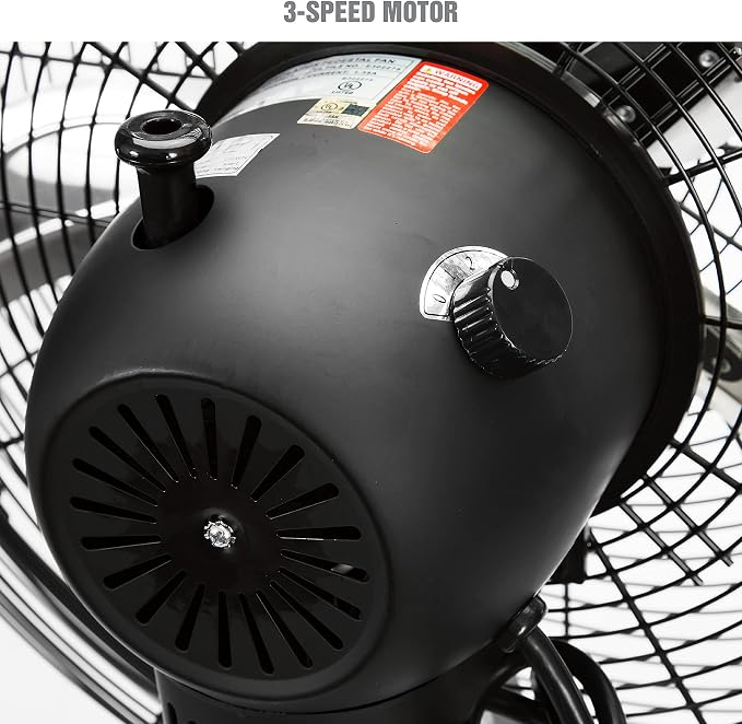 OEMTOOLS OEM24871 20" Oscillating Pedestal Fan, Adjustable Height - Image 7