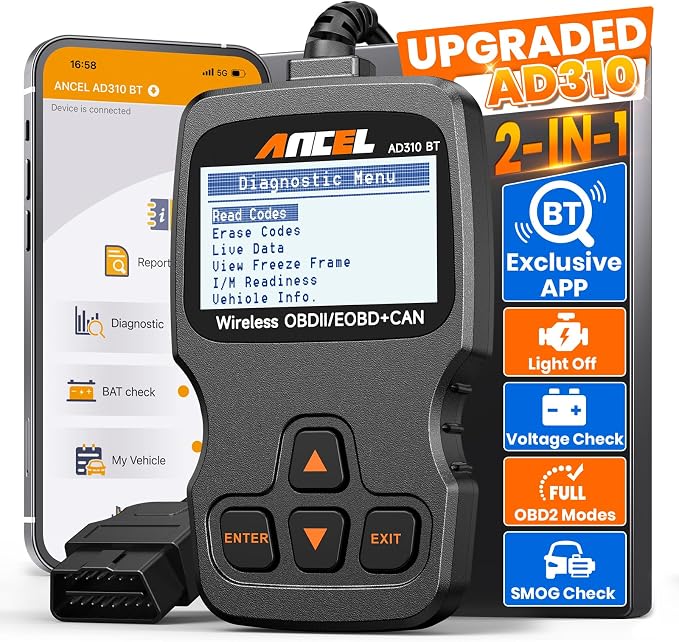 ANCEL AD310BT OBD2 Scanner Bluetooth by ANCEL