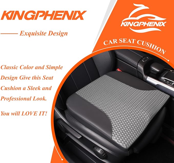 kingphenix Premium Car Seat Cushion, Memory Foam Driver Seat Cushion to Improve - Image 9