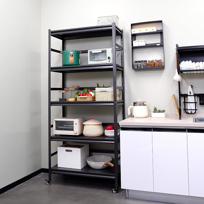 TOPKEY Metal Storage Shelf Garage Storage Shelves, Heavy Duty 5-Tier Utility - Image 7