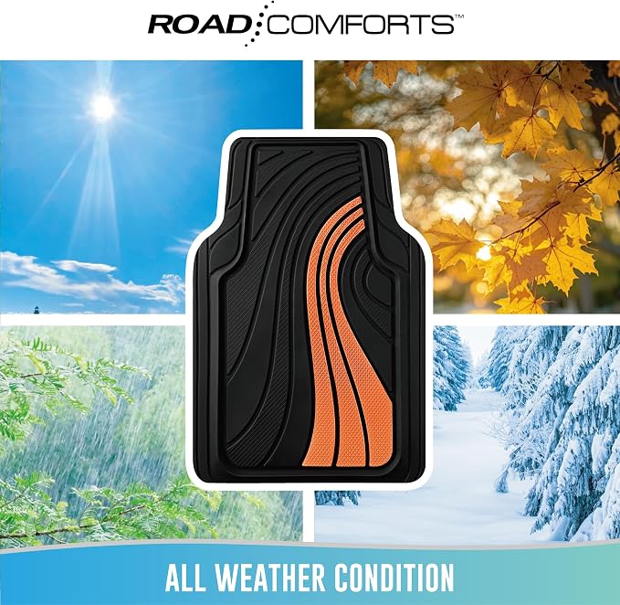 Road Comforts Car Floor Mats Full Set – Front & Rear Car Floor Mats - Image 4