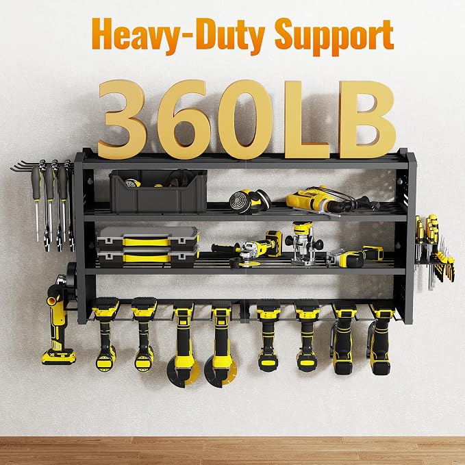 Tomorotec Wall-Mounted Power Tool Storage Rack - Image 5