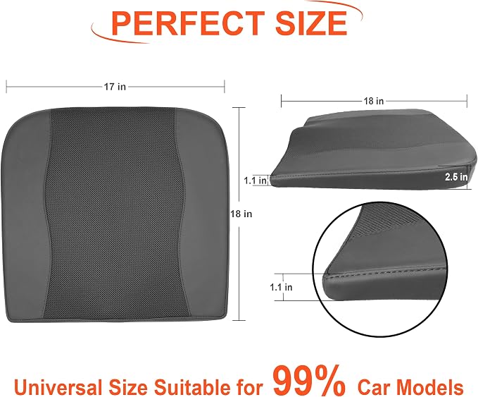 Car Seat Cushion, Comfort Memory Foam Car Cushions - Image 7