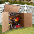 Outdoor Storage Cabinet, Wooden Garden Shed by Suumerpety