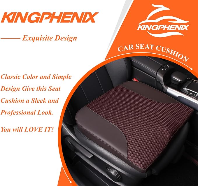 kingphenix Premium Car Seat Cushion, Memory Foam Driver Seat Cushion to Improve - Image 9
