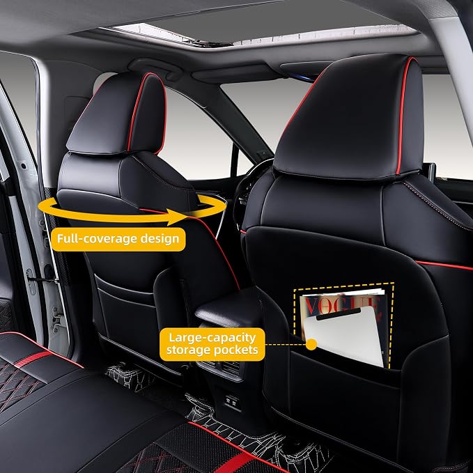 Custom Fit RAV4 Seat Covers for 2019-2025 Toyota RAV4 LE, XLE Premium, Limited - Image 3