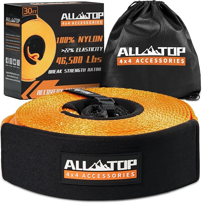 ALL-TOP Recovery Snatch Strap, 4in x 30ft by ALL-TOP4X4