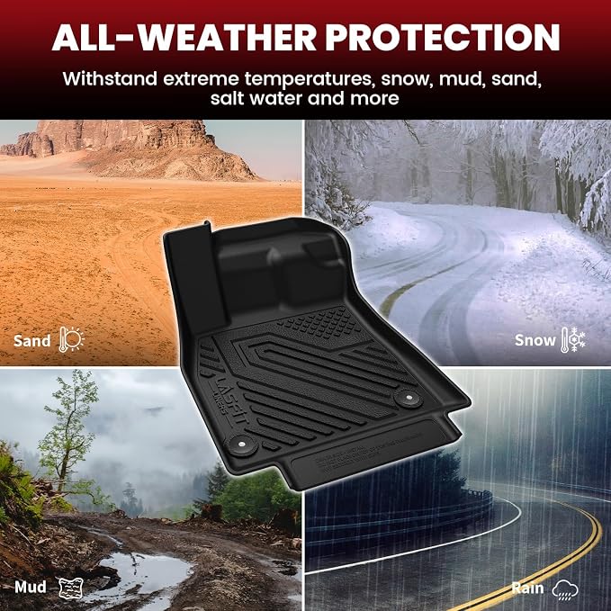 LASFIT Floor Mats & Cargo Mat for Audi Q5/SQ5 2018-2025, TPE All Weather - Image 7