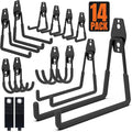 HUHOLE 14PC Garage Hooks Heavy Duty, Utility Garage Storage Hooks, Wall Mount by HUHOLE