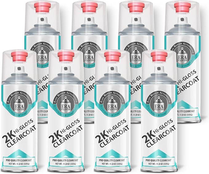 ERA Paints 2K High Gloss Automotive Clear Coat Spray/Aerosol Can – Professional by ERAPaints-AutomotiveTouchUpPaint