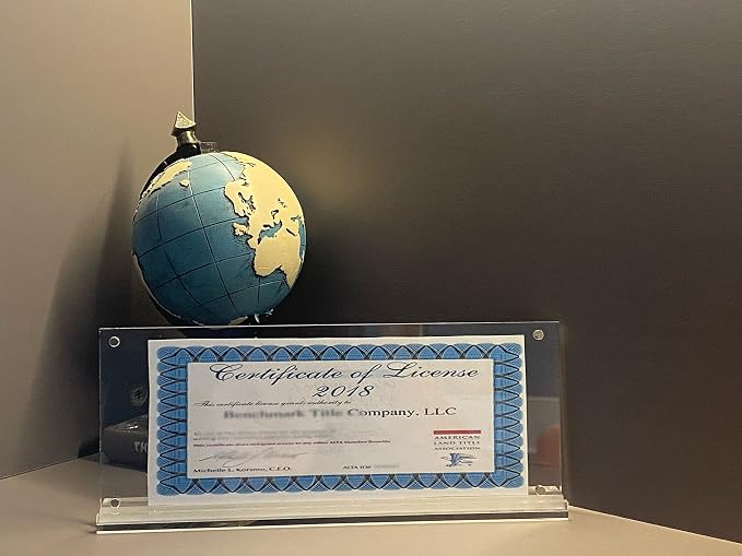 IEEK 2 Pack of Acrylic Business License Frame - Image 5