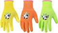 HANDLANDY 3 Pairs Kids Gardening Gloves Latex Free, Nitrile Coated Children by HANDLANDY