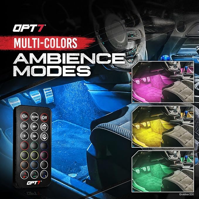 OPT7 Aura Double Row Car LED Lights Interior 6pc - Image 2
