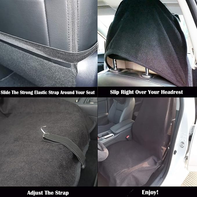 Car Seat Cover Protector Front Seats, - Image 4