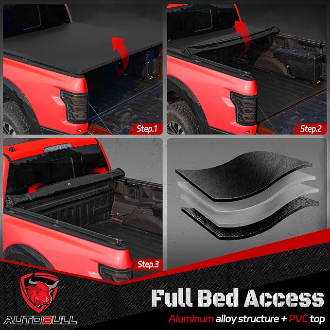 Soft Roll-up tonneau Cover Compatible - Image 2