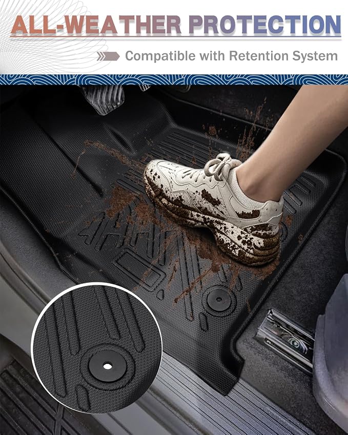 Icyhaws® for Nissan Armada/Infiniti QX80 2025 Floor Mats, All-Weather - Image 5