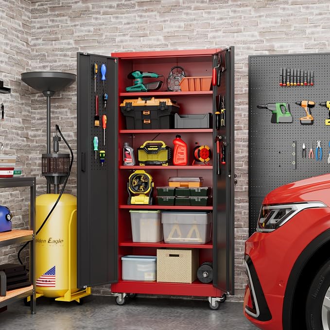 71" H×32" W×16" D Garage Storage Cabinet - Image 2