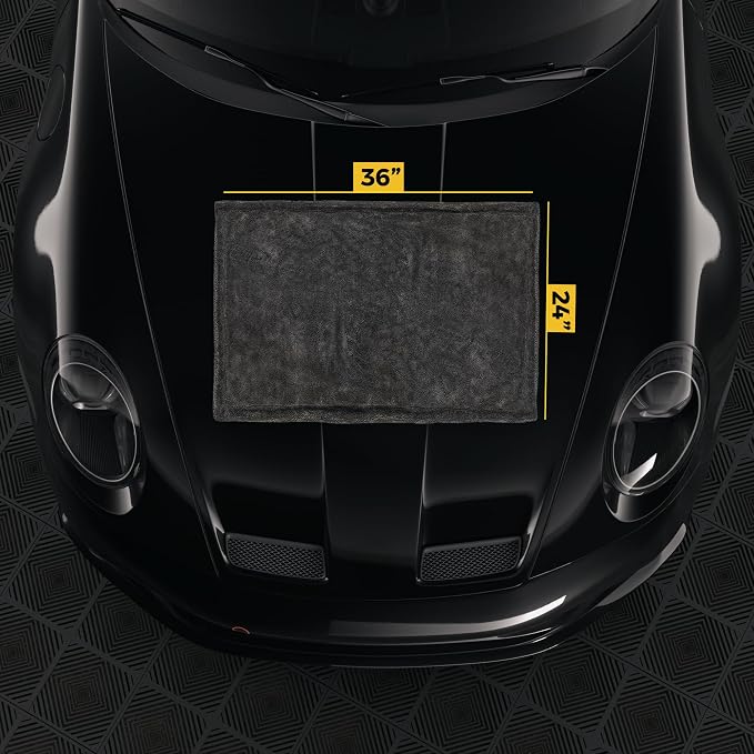 The Giant Giant 24"x36" Car Drying Towel – Ultra Absorbent 1200 GSM Twisted - Image 6