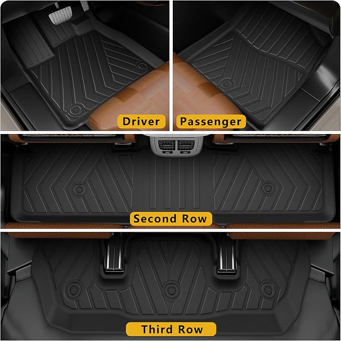 2025 Pilot Floor Mats & Cargo Liner & Backrest Mat Fit - Image 2