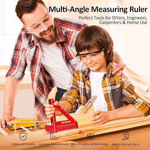 Mini 3D Multi-Angle Measuring Square Ruler, WT102C High Precision Hole Scribing - Image 2