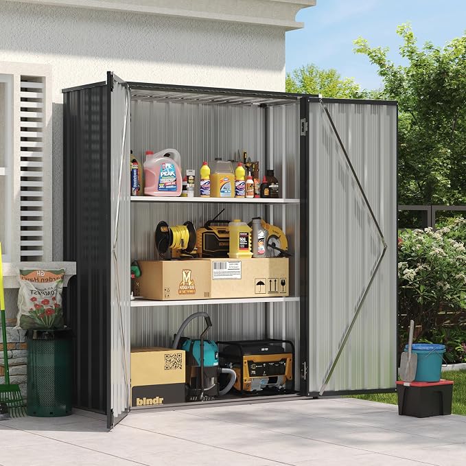 Aoxun 55x19 in Outdoor Storage Cabinet Metal Garden Shed by Aoxun