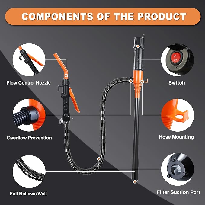 Portable Battery Operated Electric Fuel Transfer Pump, - Image 3
