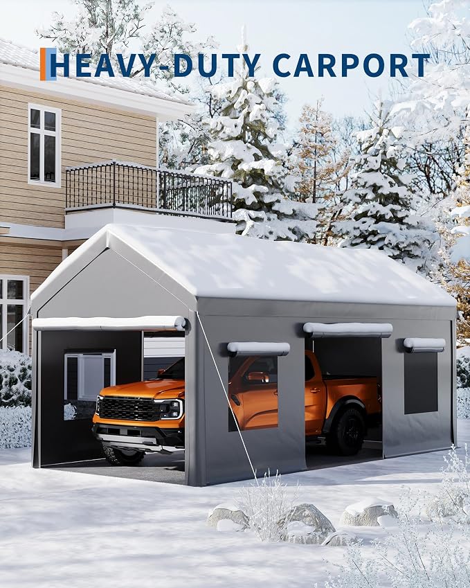10x20 Ft. Metal Carport Garage - Image 6