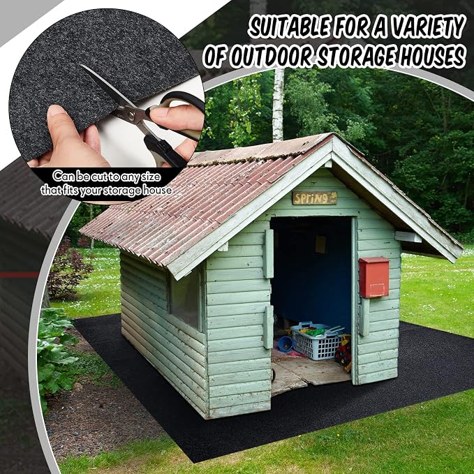 Haull Outdoor Storage Shed Floor Moat Waterproof Outdoor Carport Mat Thickened - Image 6