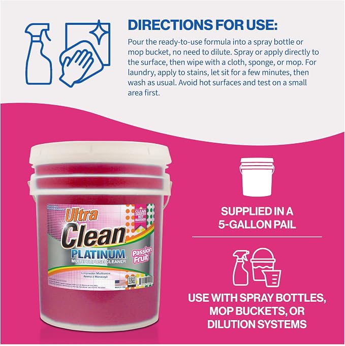 Ultra Clean Platinum Multipurpose Cleaner, Non-Abrasive and Bleach-Free - Image 5