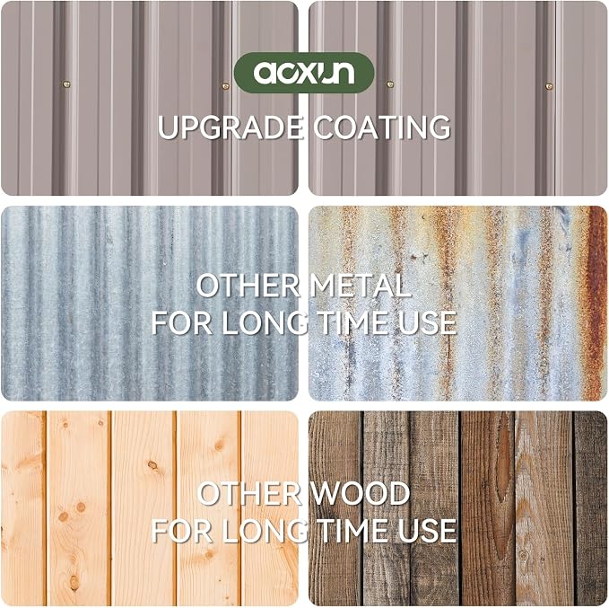 Aoxun 7x5 FT Outdoor Storage Shed - Image 5
