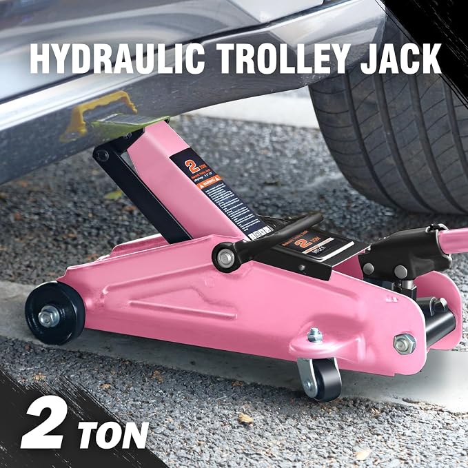 DNA MOTORING Low Profile Hydraulic Trolley Service/Floor Jack, 2 Ton Capacity - Image 2