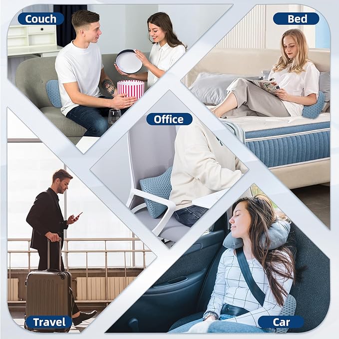 Lumbar Pillow, Memory Foam Lumbar Support Pillow - Image 7